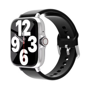 Smart Watch 1.83" Black HD Screen Bluetooth Fitness Tracker HR Waterproof